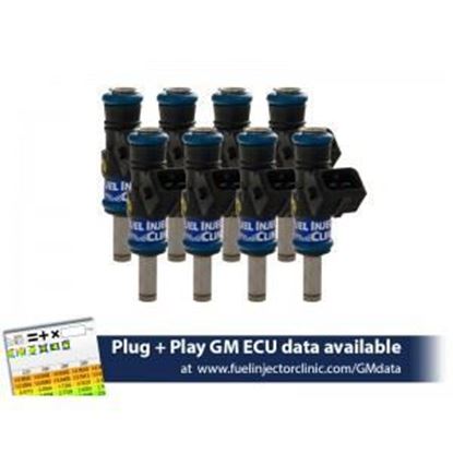 Picture of 1200cc (130 lbs/hr at OE 58 PSI fuel pressure) FIC Fuel Injector Clinic Injector Set for LS3, LS7, LSA, L76, L92, and L99 engines (High-Z)
