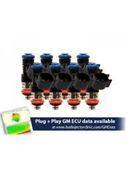 Picture of 525cc (58 lbs/hr at OE 58 PSI fuel pressure) FIC Fuel Injector Clinic Injector Set for LS2 engines (High-Z)